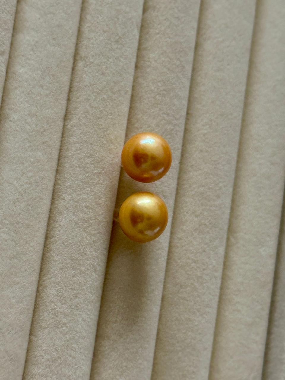 Original Golden South Sea Pearl Tops | Round Shape | 12mm+ Luxury Pearls - Image 3