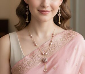 AAA Freshwater Pearl & Rice Pearl 14K Gold Plated Necklace Set