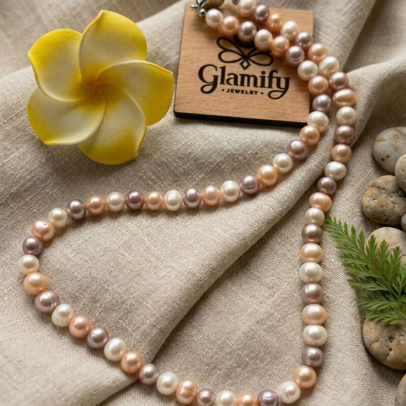 AAA Grade Multi-Color Freshwater Pearl Necklace