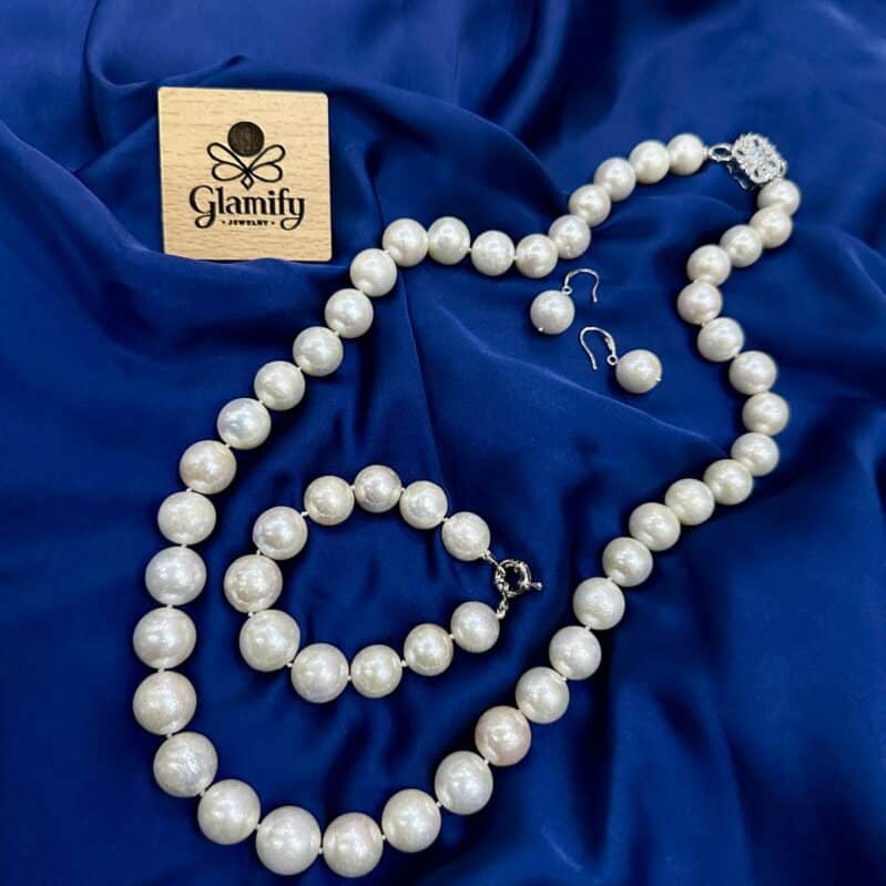 South Sea Style Freshwater Pearl Set 15–18mm, 24 Inch | Glamifybd