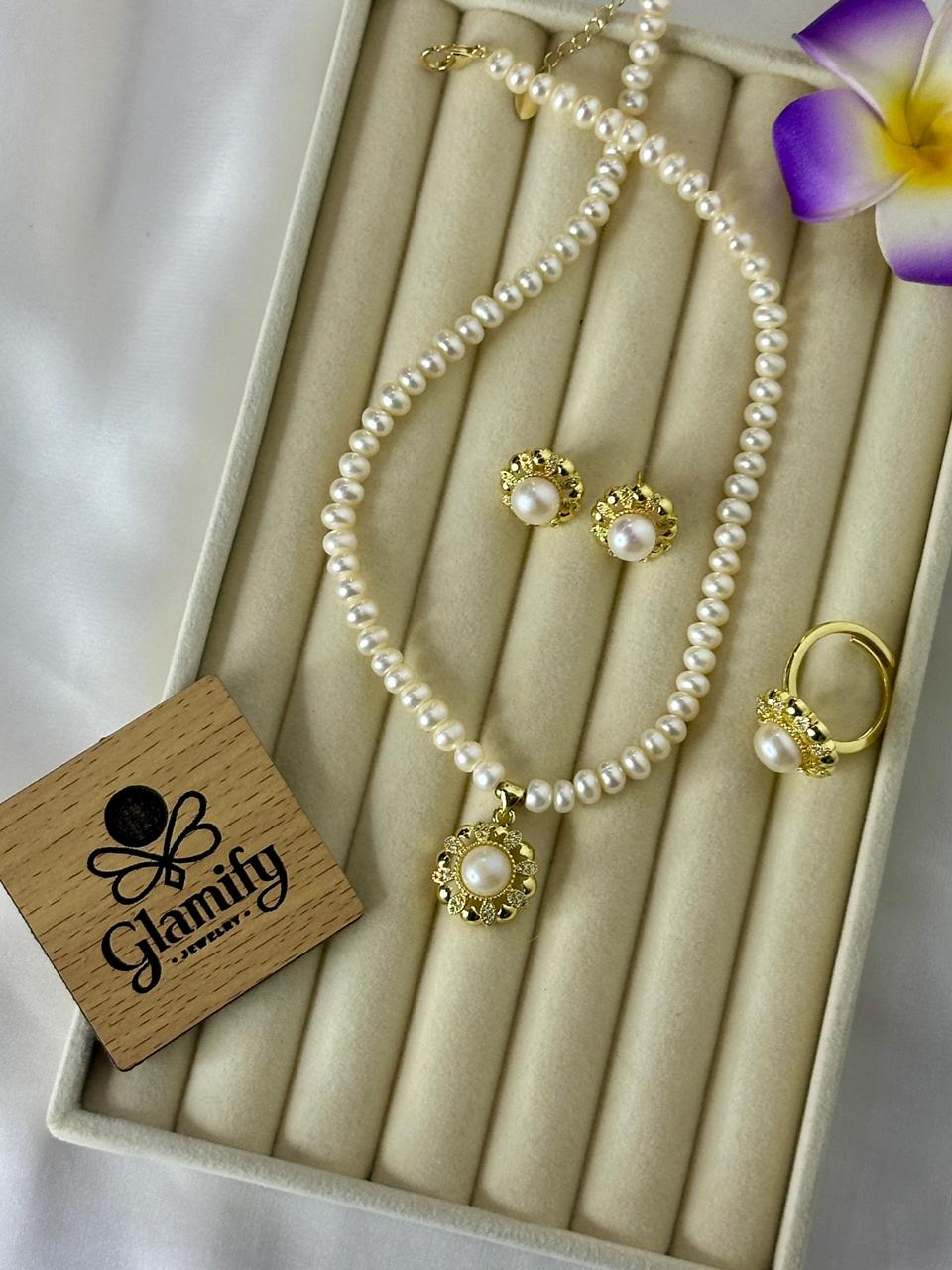 5mm Button Pearl Combo Set (White Colour) - Image 4