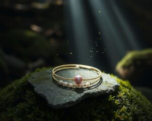 Freshwater Pearl Adjustable Cuff Bracelet (Pink & White)