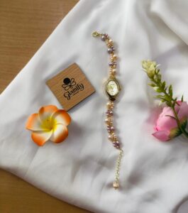 AAA Grade Freshwater Pearl Watch for Women - Adjustable Rado Inspired Dial