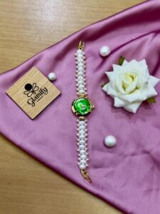 Titan Inspire AAA Grade White Freshwater Pearl Watch – 7/8mm Rice Pearl