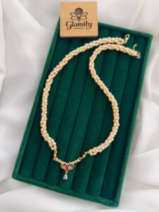 3-Layer Twisted Pink Pearl Statement Set