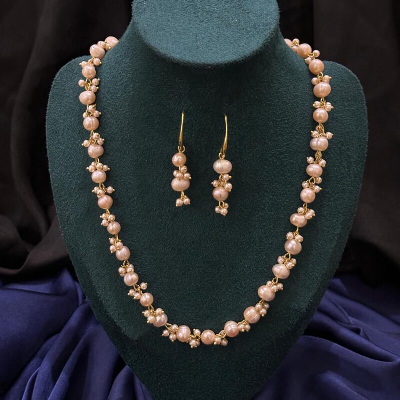 Freshwater Pearl Necklace Set for Women