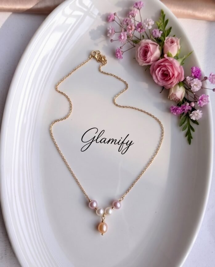 Multicolor Pearl Pendant Necklace